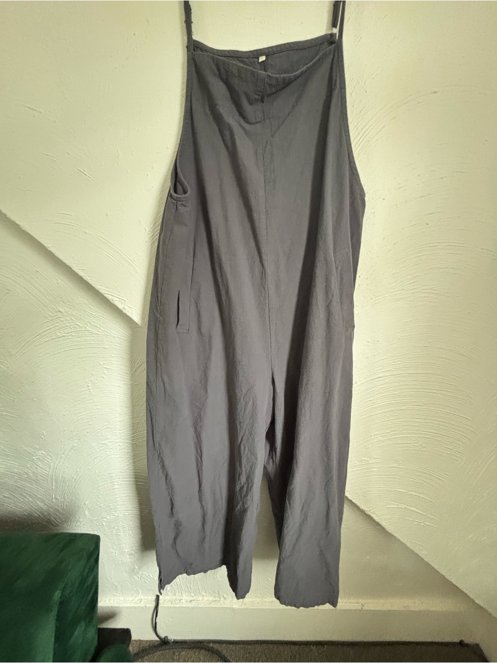 Gray Women's Linen-Blend Jumpsuit